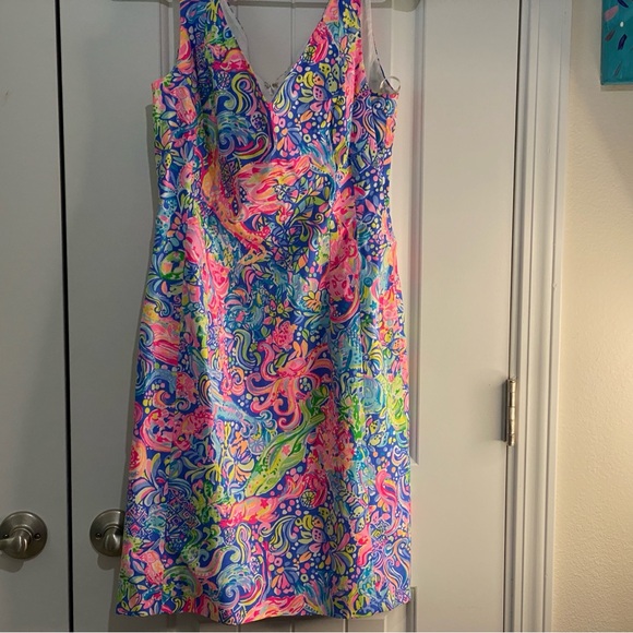 Lilly Pulitzer Dresses & Skirts - NWT Lilly Pulitzer Pink and Blue Sleeveless‎ A-line Mini Dress